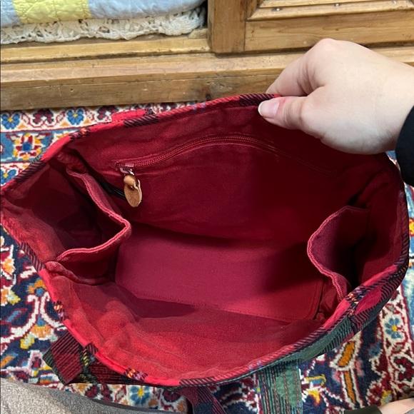 Ralph Lauren Plaid Tartan Tote - Picture 6 of 8